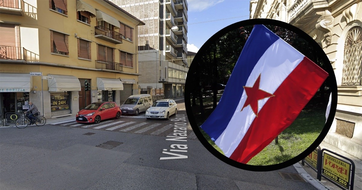 Zastave Jugoslavije osvanule u centru talijanske Gorizije